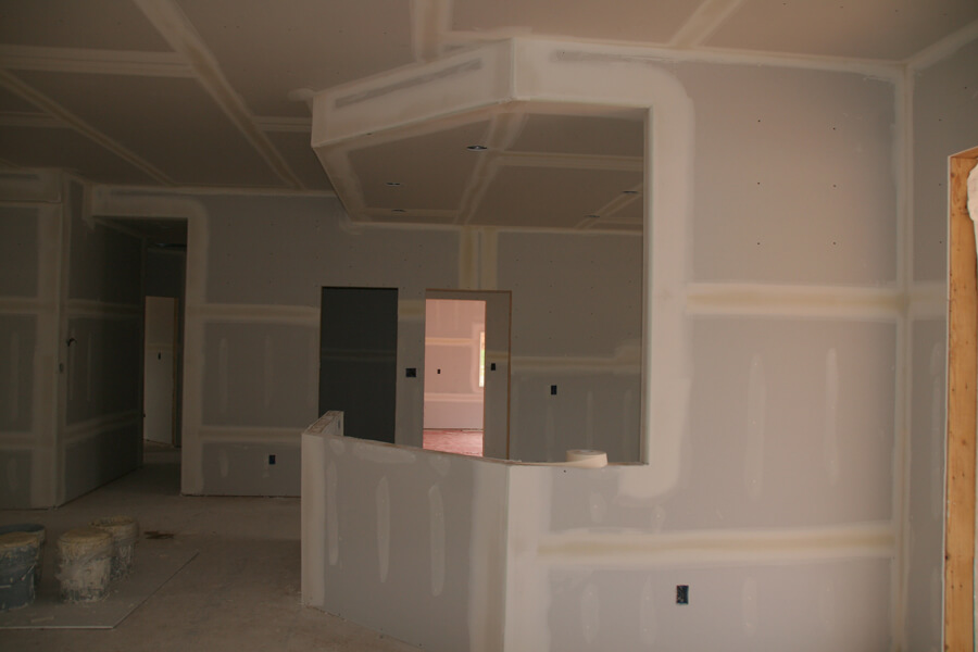 Kitchen Taped & Mudded